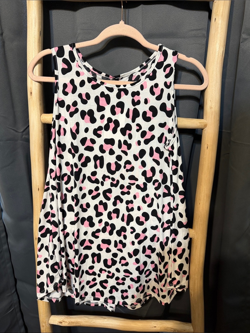 HEIMISH USA Pink and Black Leopard Print Tank
